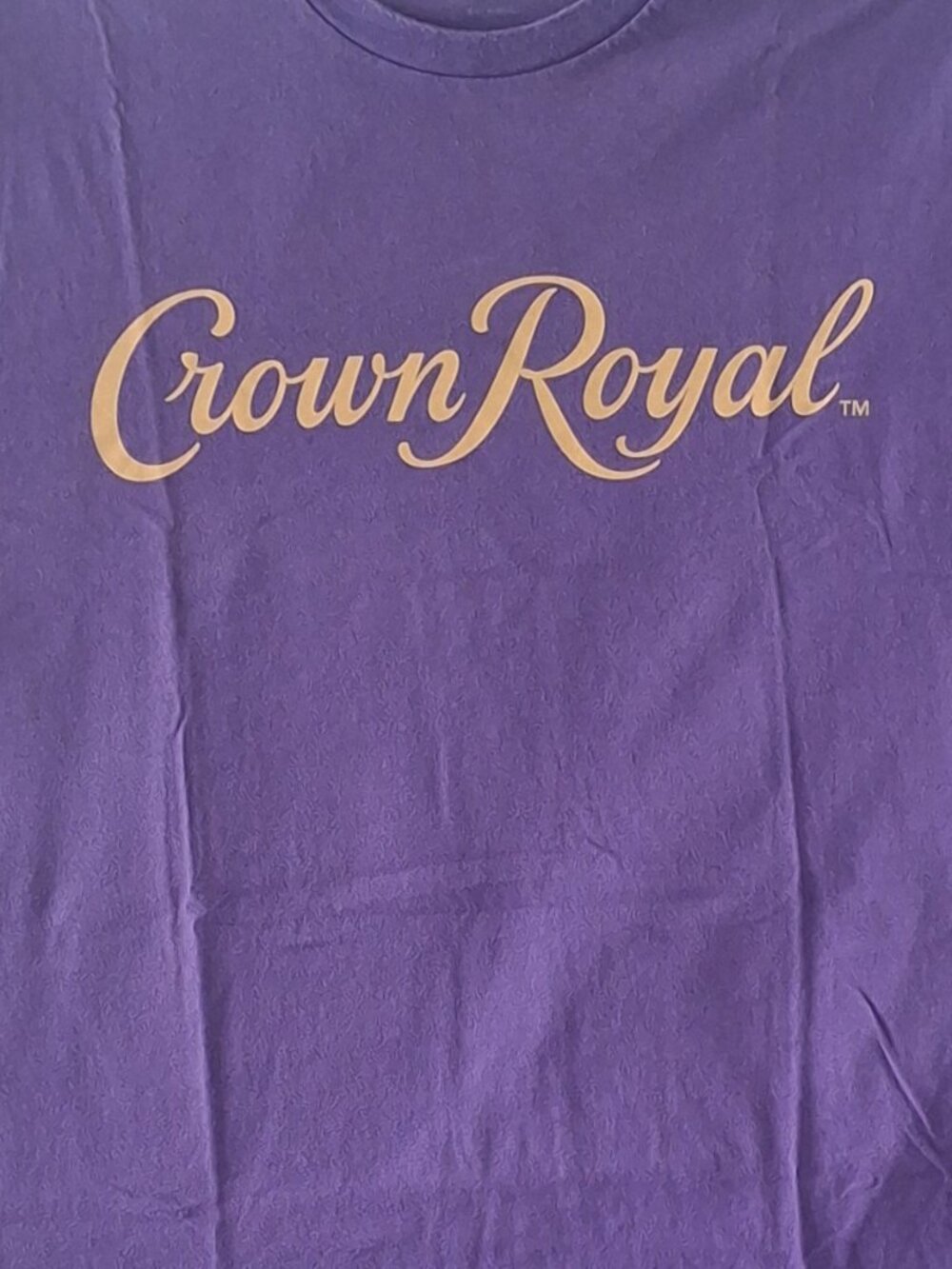 T Shirt Crown Royal Canadian Whiskey Liquor Promo Adult Size L Large
